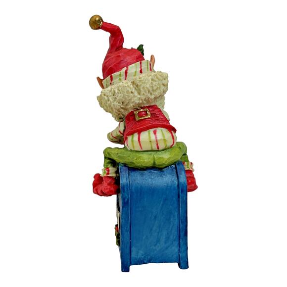 Enesco The North Pole Village Ollie Mailbox Sandra Zimnicki 878065 Vintage 1988 - Picture 4 of 5